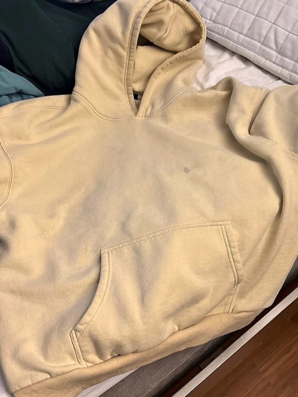 Cream Pullover Hoodie